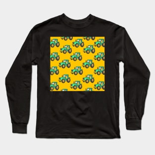 Cool Tractors for Farmer and Farmers in Yellow Long Sleeve T-Shirt